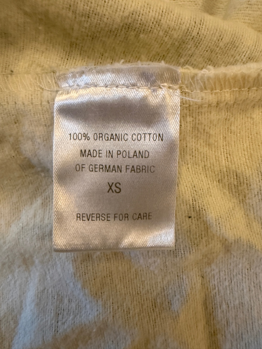 Garnet Hill organic cotton cottagecore flannel robe. XS - Picture 8 of 9